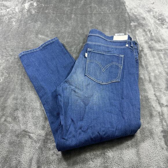 Levi's Womens Jeans 31 Blue Denim Mid Rise Skinny Leg Medium Wash Denim Pants - Picture 11 of 15